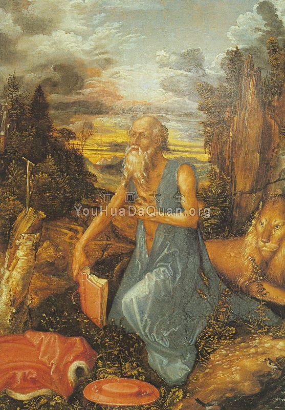 St Jerome in the Wilderness - 阿尔弗雷德·丢勒